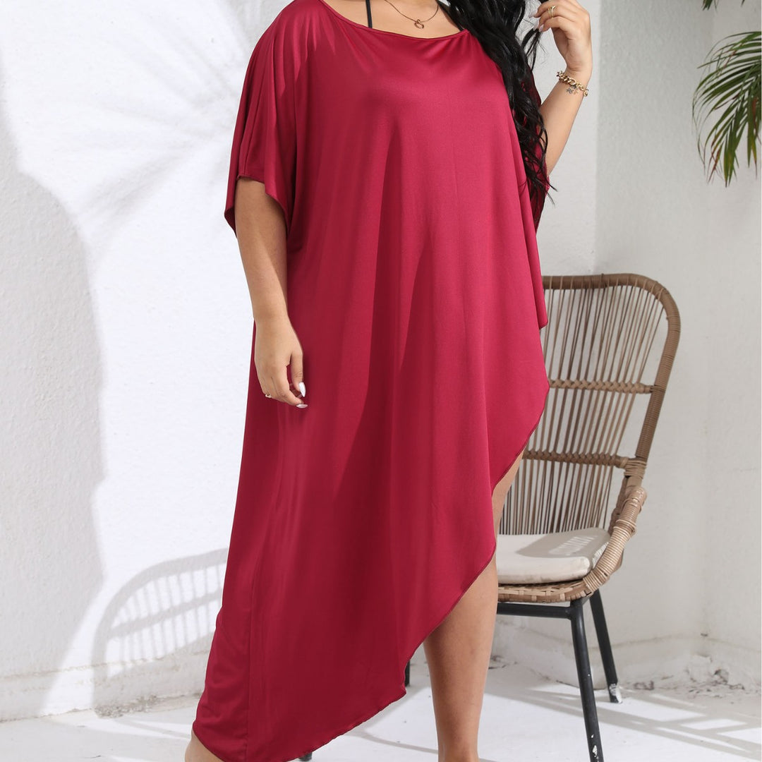 Damen luftiger Strandüberwurf mit elegantem asymmetrischen Schnitt Echo Archiv