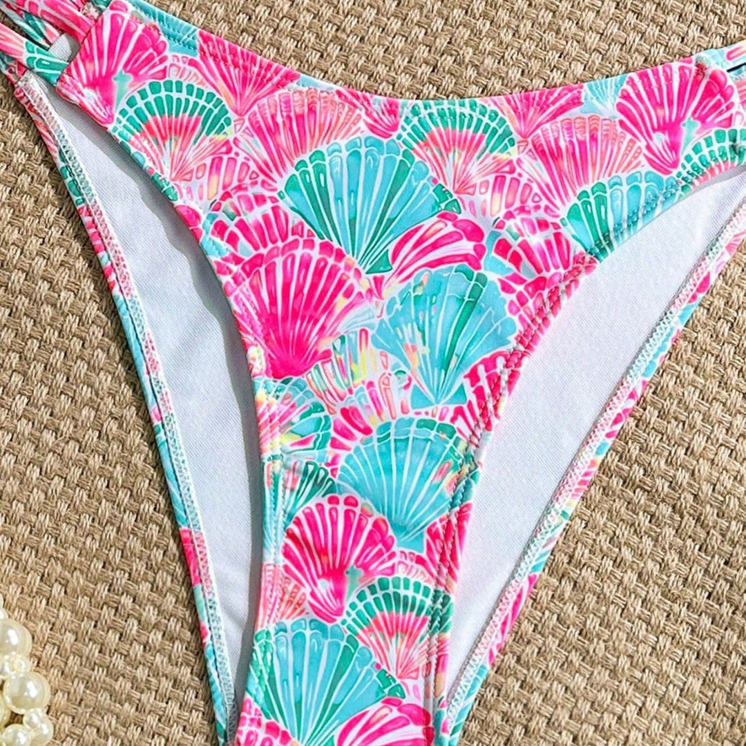 Damen Push-Up Bikini mit zarten Muschelmotiven Echo Archiv
