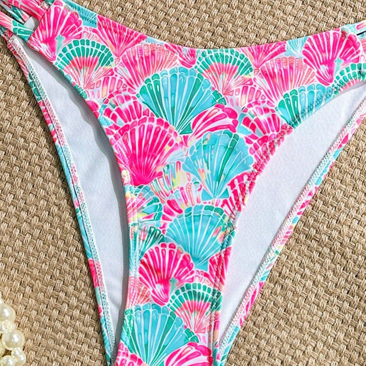 Damen Push-Up Bikini mit zarten Muschelmotiven Echo Archiv