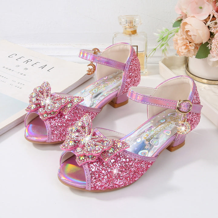 Mädchen Elegante Ballerina Sandalen mit Glitzer und Strass Echo Archiv