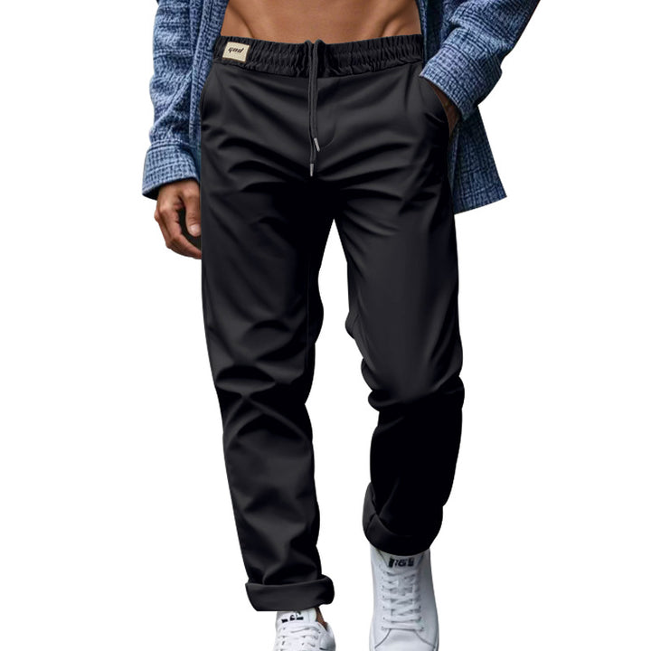 Herren elegante Freizeithose mit lockerem Schnitt und atmungsaktiver Struktur Echoarchiv