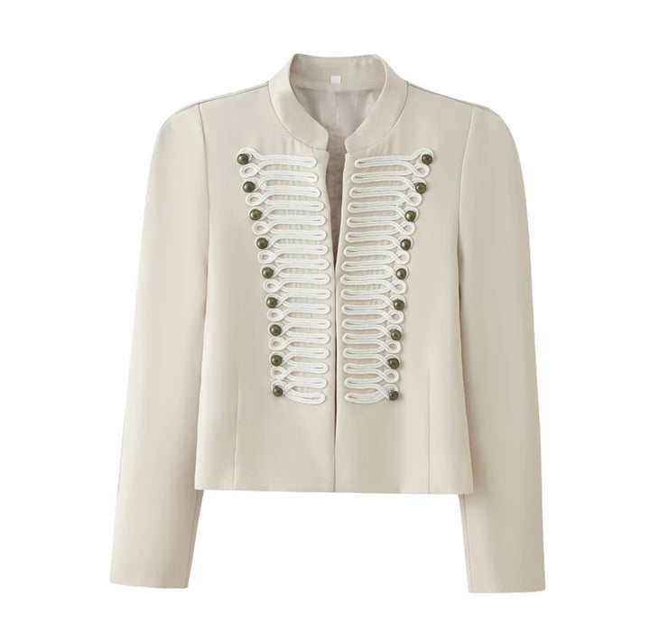 Damen Kurzjacke im hussareninspirierten Design mit Stehkragen und Zierkordeln Echo Archiv
