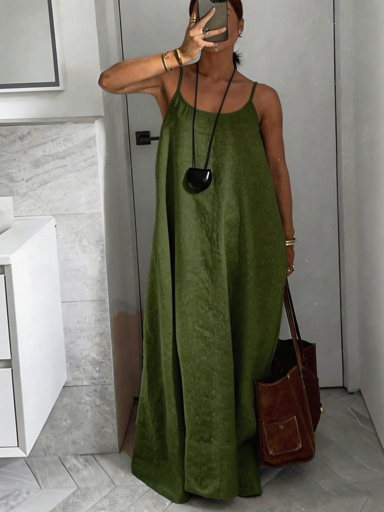 Damen luftiges Leinen-Maxikleid Echo Archiv