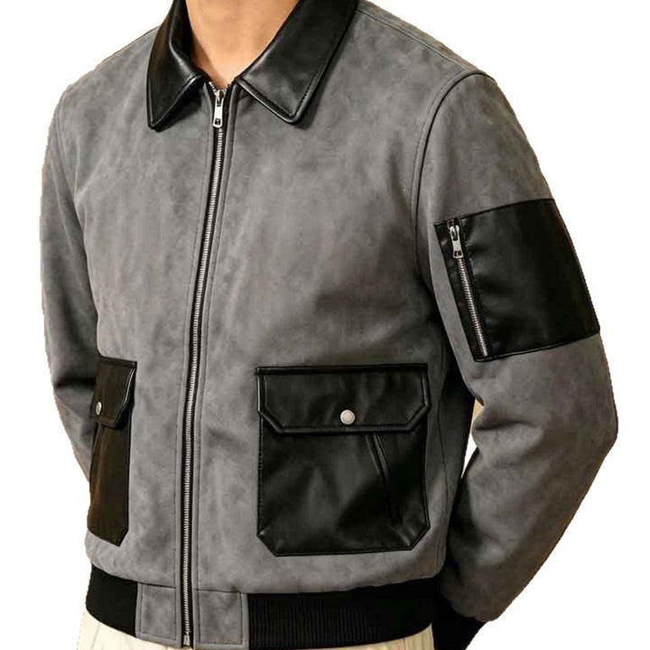 Herren Modische Chic Bomberjacke Echo Archiv