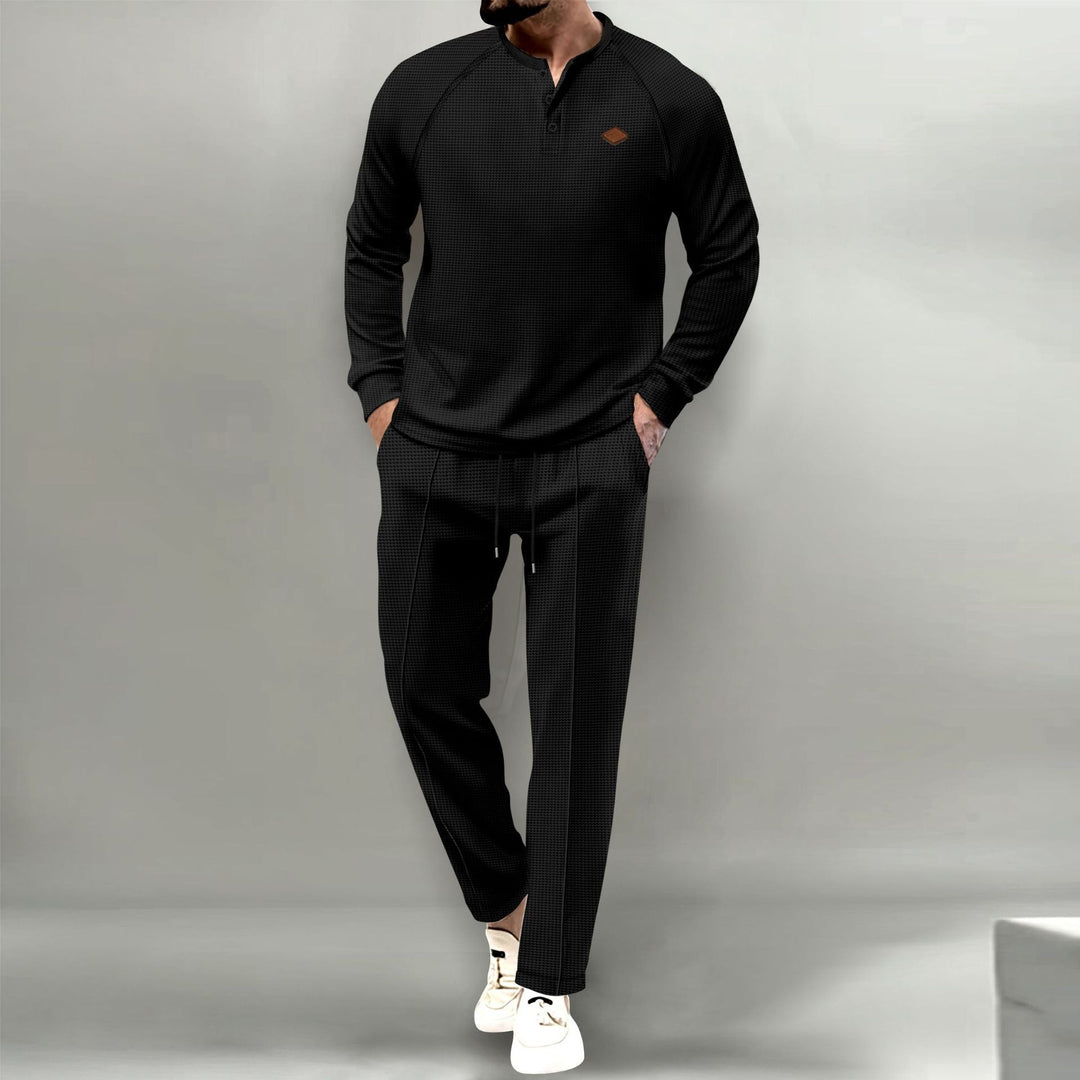 Herren lässiger Freizeitlook mit strukturierten Details Echoarchiv