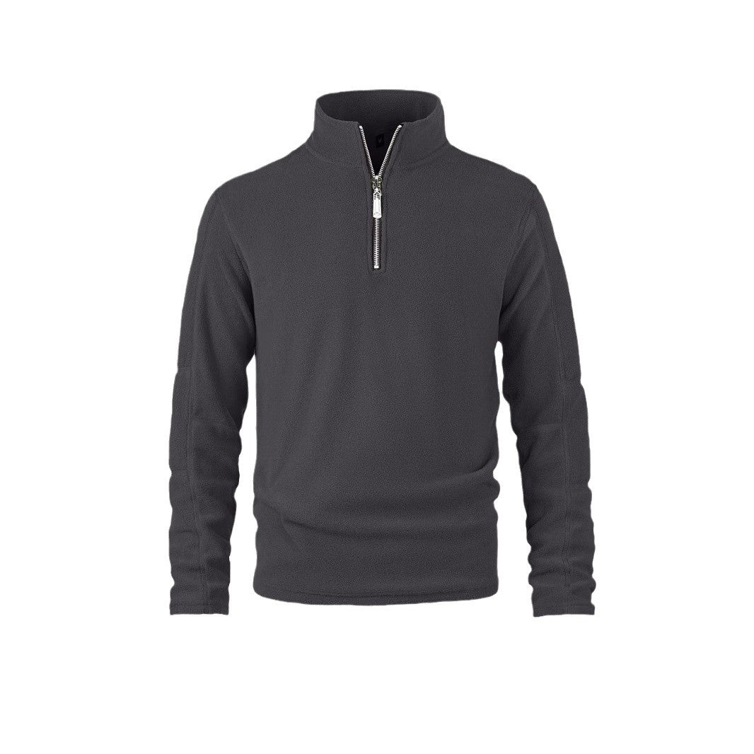 Herren warmhaltender Fleece-Pullover mit halbem Reißverschluss Echoarchiv