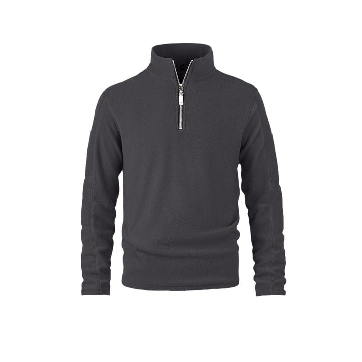 Herren warmhaltender Fleece-Pullover mit halbem Reißverschluss Echoarchiv