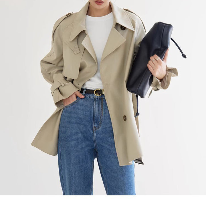 Damen Modische Trenchjacke Echoarchiv