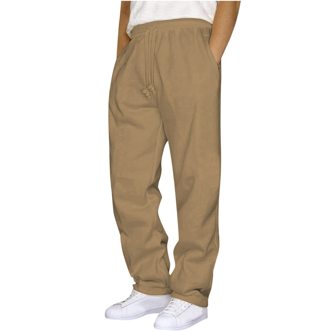 Damen ungekürzte Relax-Freizeithose mit hohem Komfortbund, innenliegendem Kordelzug und seitlichen Eingrifftaschen – Avélisse