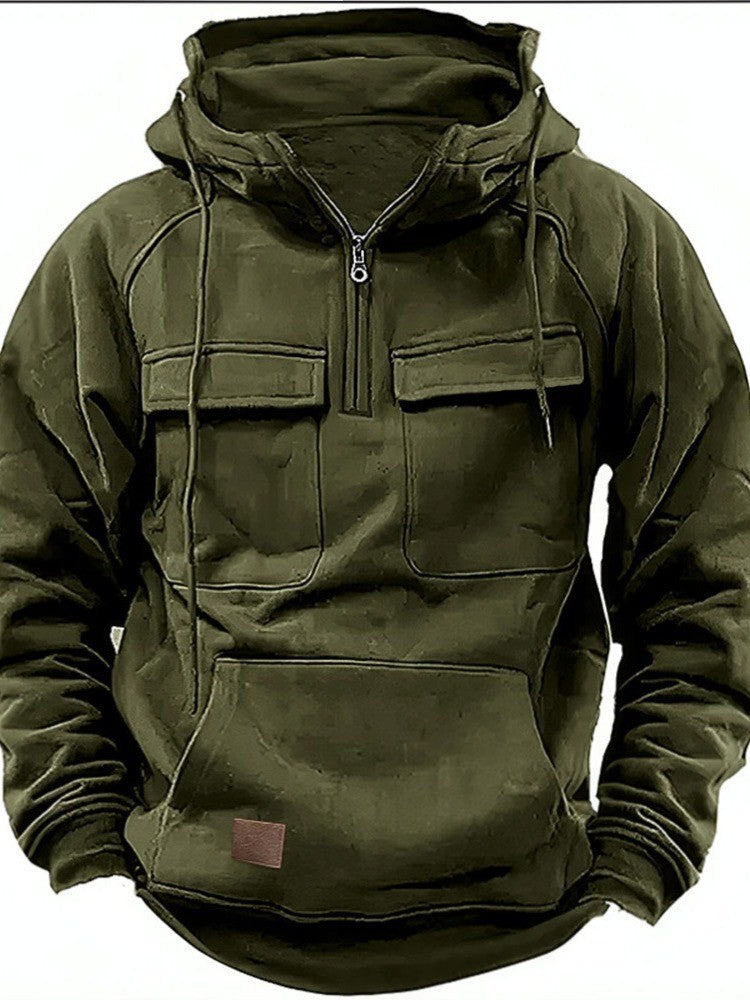 Herren funktionale Kapuzenpullover mit praktischen Taschen Echoarchiv