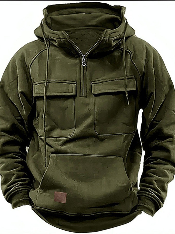 Herren funktionale Kapuzenpullover mit praktischen Taschen Echoarchiv