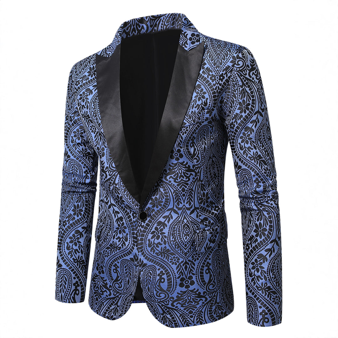 Herren stilvoller Blazer mit Paisleymuster Echoarchiv