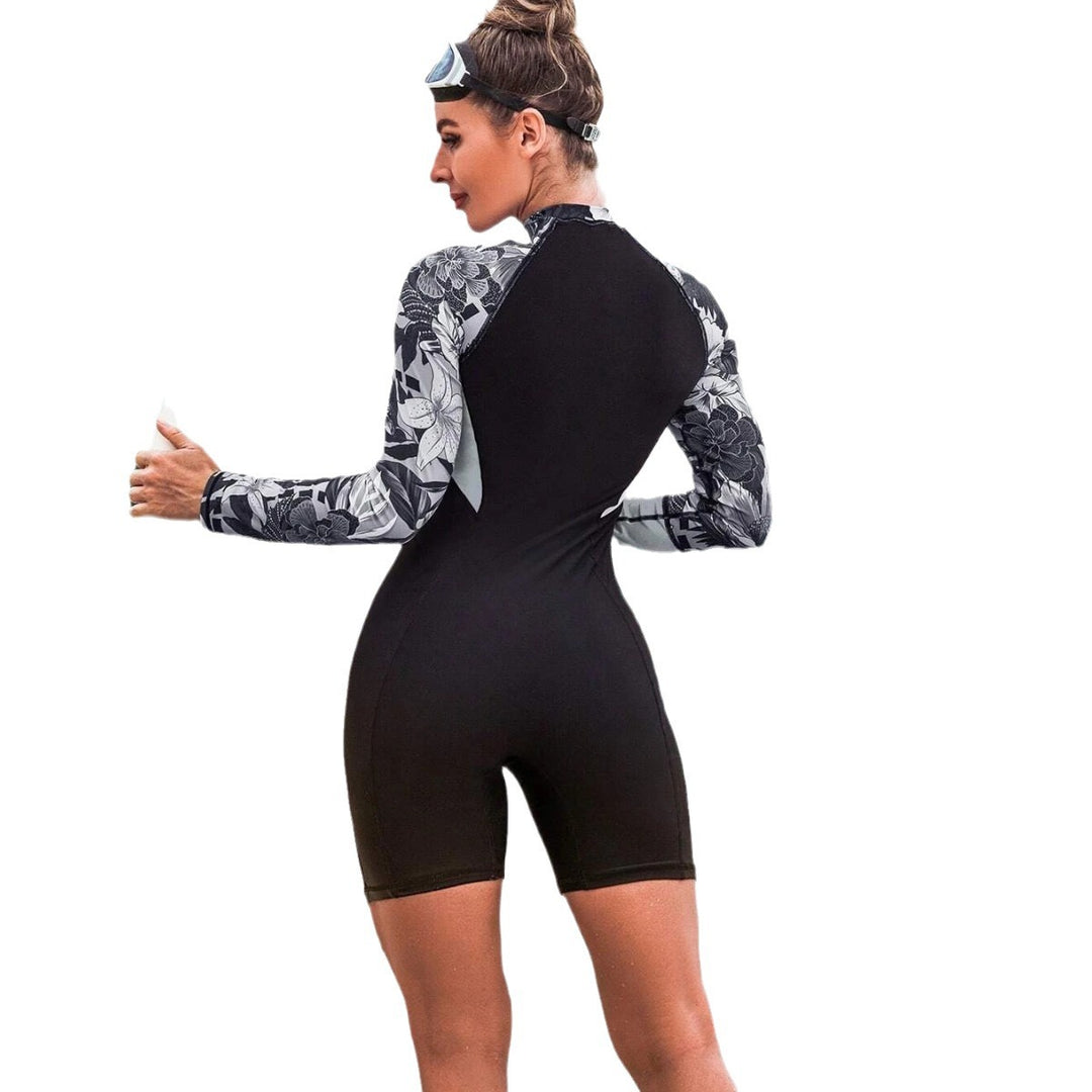 Damen Neopren-Surfenanzug mit langem Arm und stylischen Details Echo Archiv