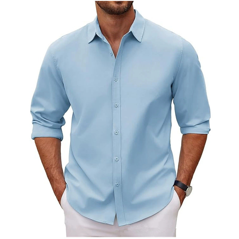 Herren Baumwollhemd mit elegantem Schnitt und modernen Details Echoarchiv