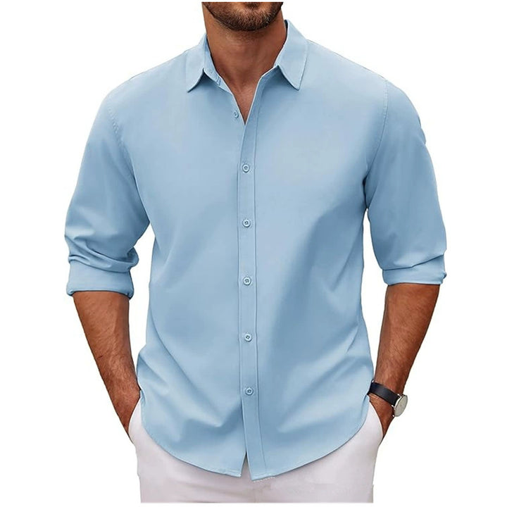 Herren Baumwollhemd mit elegantem Schnitt und modernen Details Echoarchiv