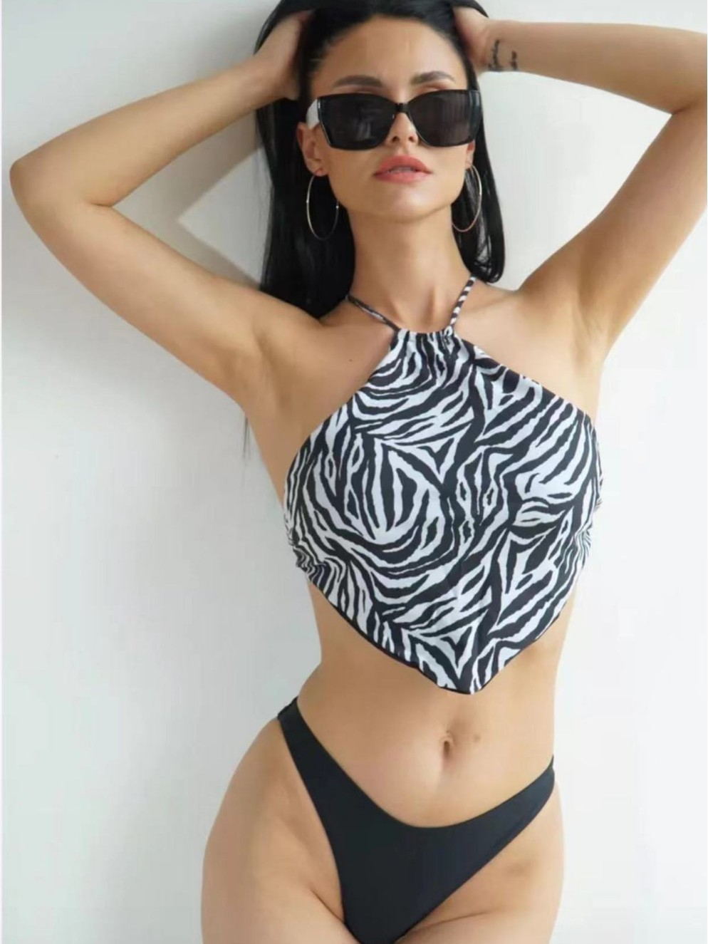 Damen Bustier-Bikinioberteil mit asymmetrischem Schnitt Echo Archiv