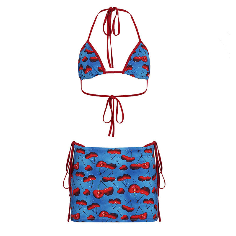 Damen Bikini-Set mit fruchtigem Design und verstellbaren Trägern Echo Archiv