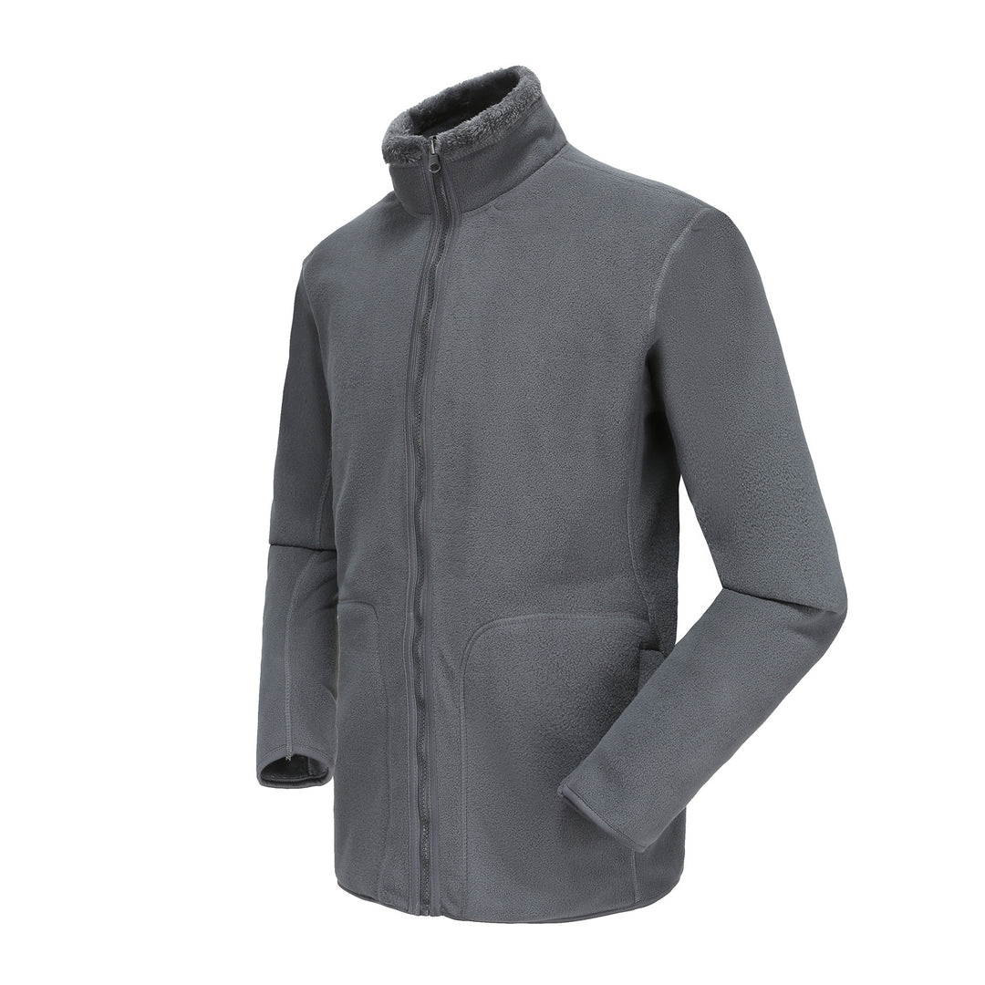 Damen nan kuschelige Fleecejacke mit hohem Stehkragen, durchgehendem Reißverschluss und figurformenden Nähten Echo Archiv