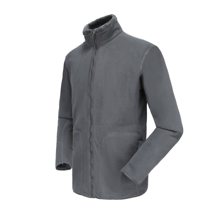 Damen nan kuschelige Fleecejacke mit hohem Stehkragen, durchgehendem Reißverschluss und figurformenden Nähten Echo Archiv