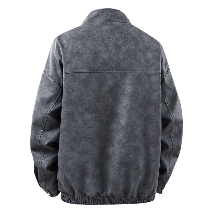 Herren moderne Freizeitjacke mit asymmetrischem Schnitt und funktionalen Taschen Echoarchiv