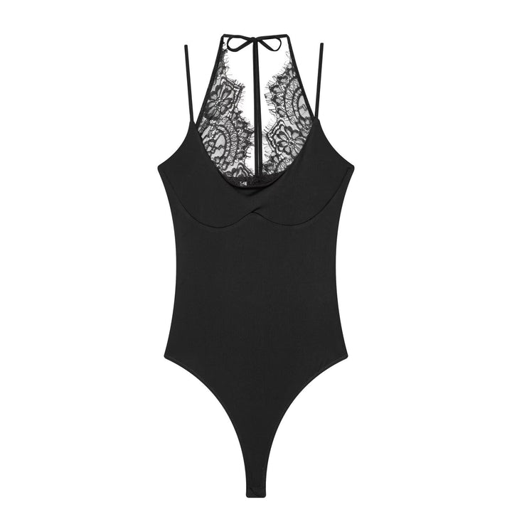 Damen Body mit zartem Spitzeneinsatz und verstellbaren Trägern Echo Archiv