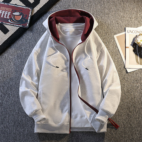 Herren modische Kapuzenjacke mit kontrastierenden Details Echoarchiv