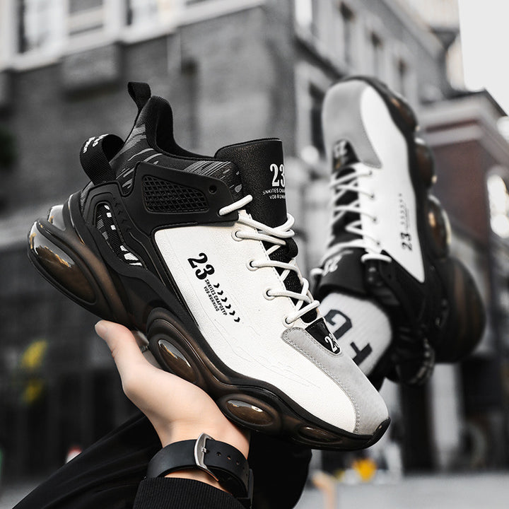 Unisex futuristische Plateau-Sneaker mit sichtbaren Luftkapseln, verstärkter Fersenzone und anatomischer Innensohle – Norré
