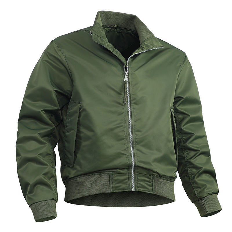 Herren stylische Bomberjacke mit elastischem Bund und leichtem Innenfutter Echoarchiv
