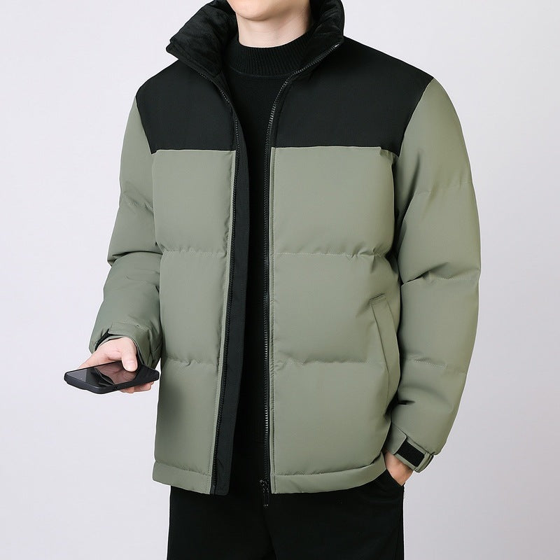 Herren gesteppte Winterjacke mit hohem Kragen und isolierender Fütterung Echoarchiv