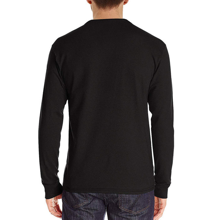 Herren Langarm Rundhalsshirt aus atmungsaktiver Baumwolle Echoarchiv