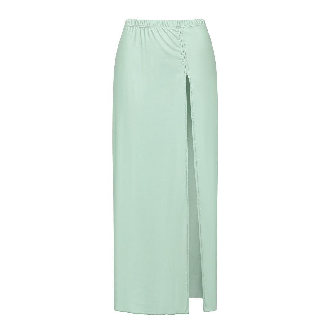 Damen Badeanzug mit voluminösen Rüschen und elegantem Maxirock Echo Archiv
