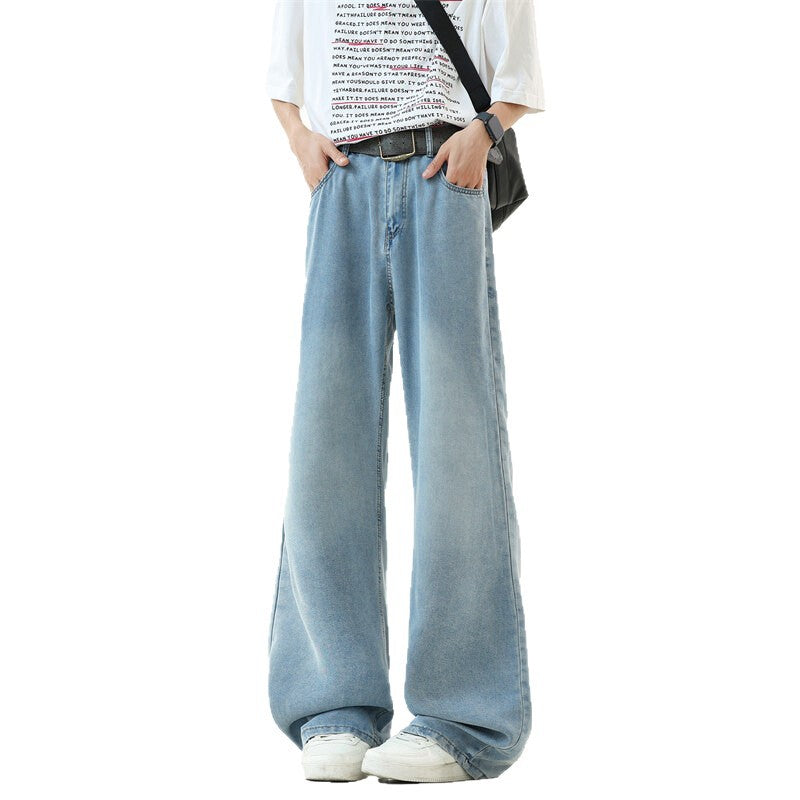 Herren Weit geschnittene Denim-Hose Echoarchiv