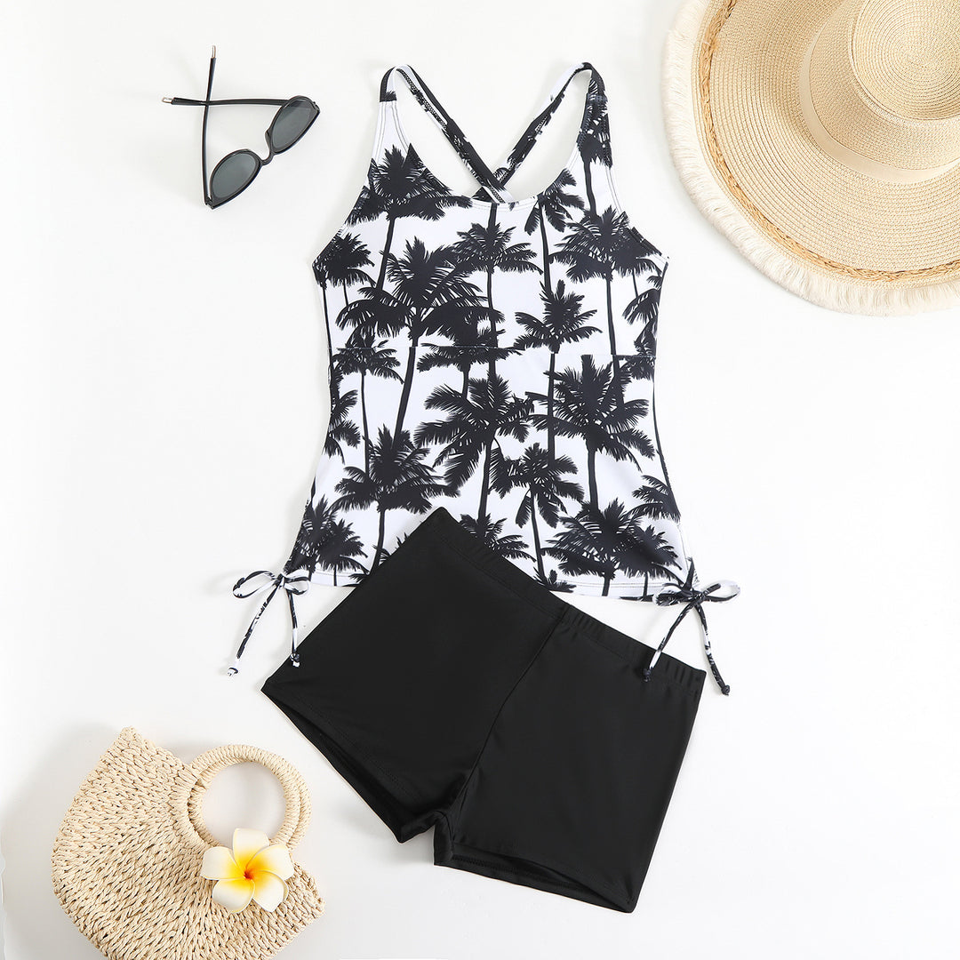 Damen Tankini mit verstellbaren Trägern und lässigen Shorts Echo Archiv