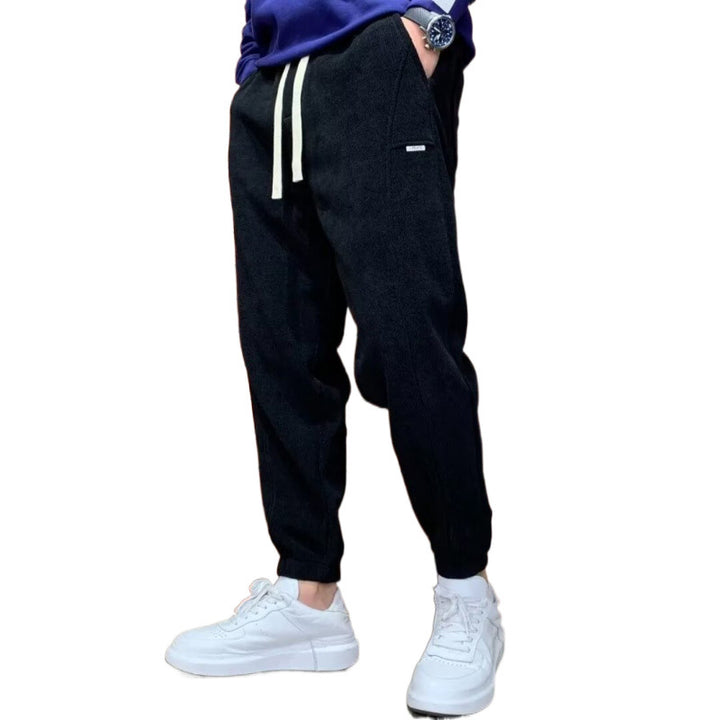 Herren Lockere Cord-Jogginghose mit elastischem Bund und Kordelzug Echoarchiv