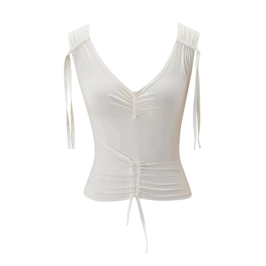 Damen Elegantes Wickel-Top mit Rüschendetails Echo Archiv