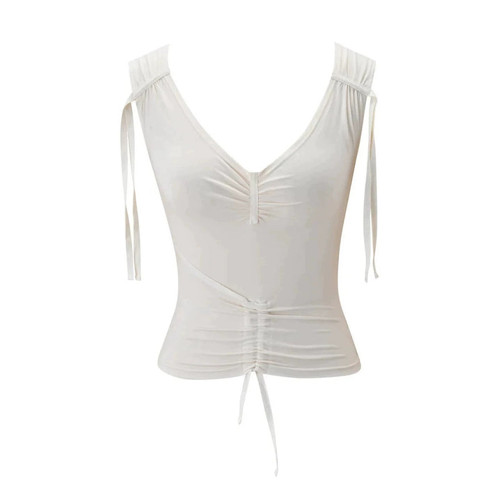 Damen Elegantes Wickel-Top mit Rüschendetails Echo Archiv