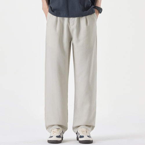 Herren Weite Bundfalten-Hose im Relaxed-Fit aus Baumwoll-Twill Echo Archiv