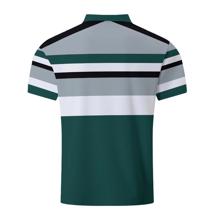 Herren Poloshirt mit modernem Streifenmix Echoarchiv