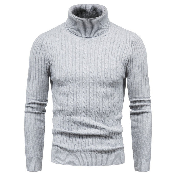 Herren Rollkragenpullover mit Zopfmuster Echoarchiv