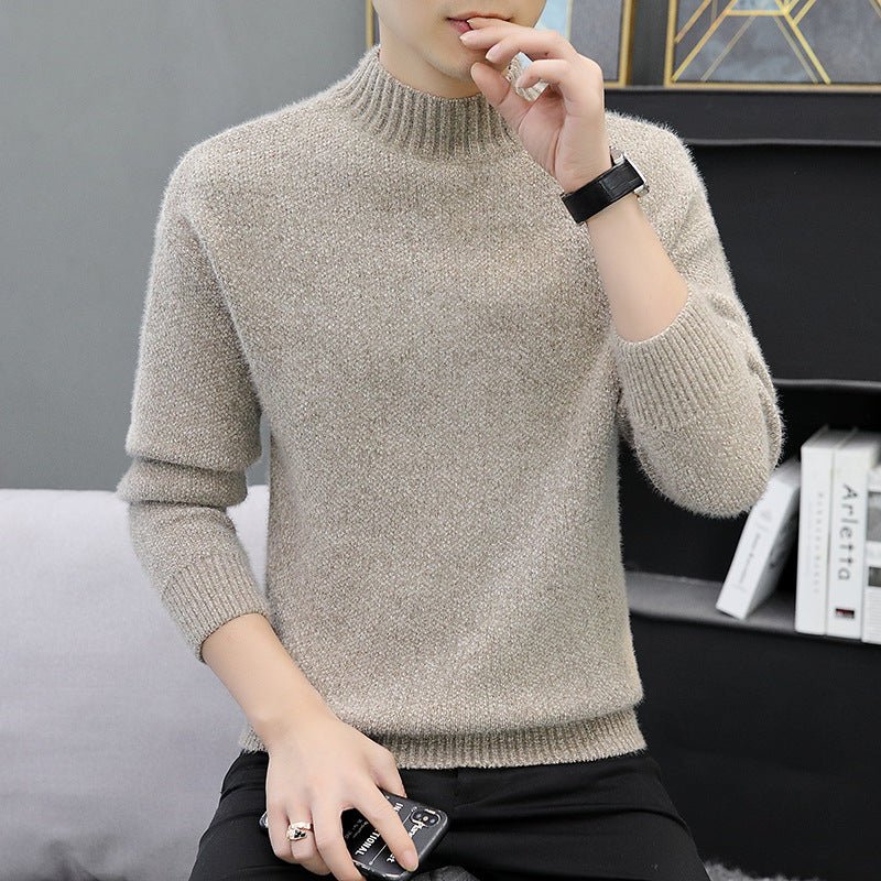 Herren warmer Rollkragenpullover aus weichem Strick Echoarchiv