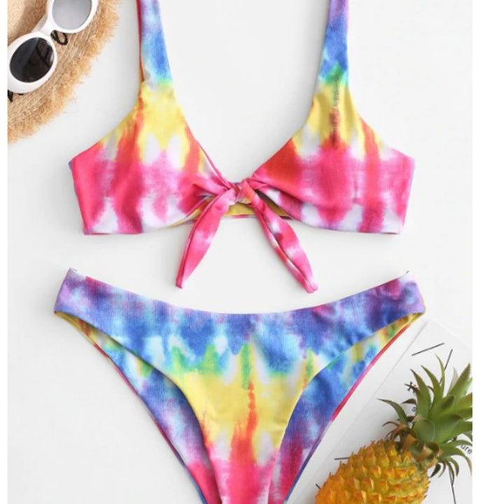 Damen Triangel-Bikini mit verspieltem Knoten-Design und hochwertigem Stoff Echo Archiv