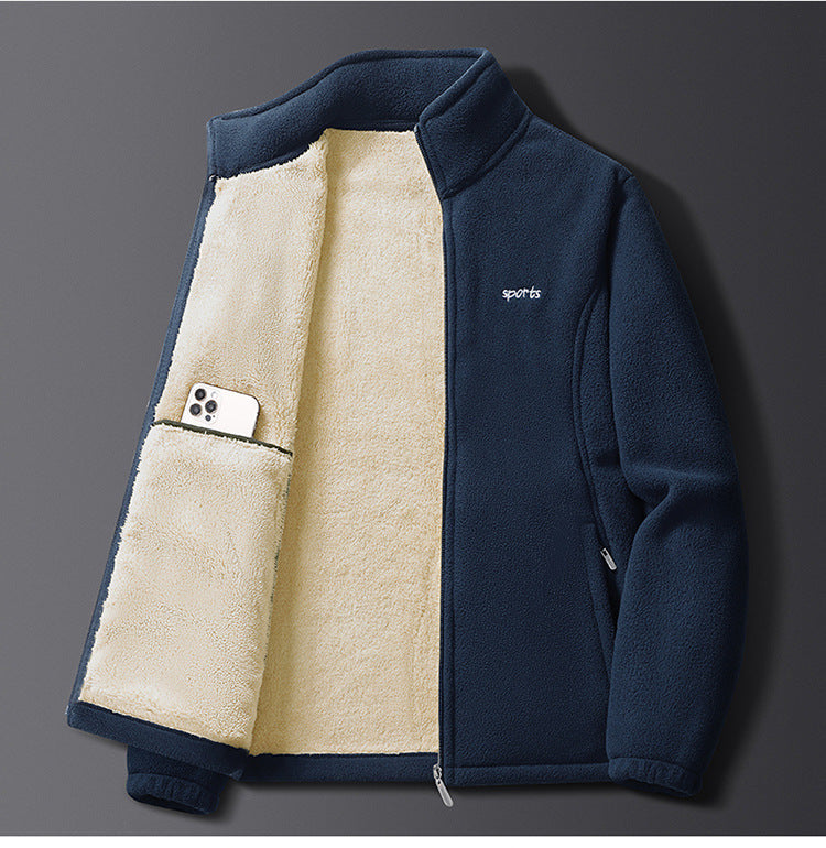 Herren Fleecejacke mit kuscheligem Innenfutter Echoarchiv