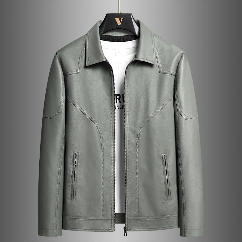 Herren Elegante Kunstlederjacke Echo Archiv