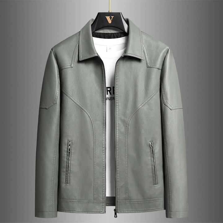 Herren Elegante Kunstlederjacke Echo Archiv