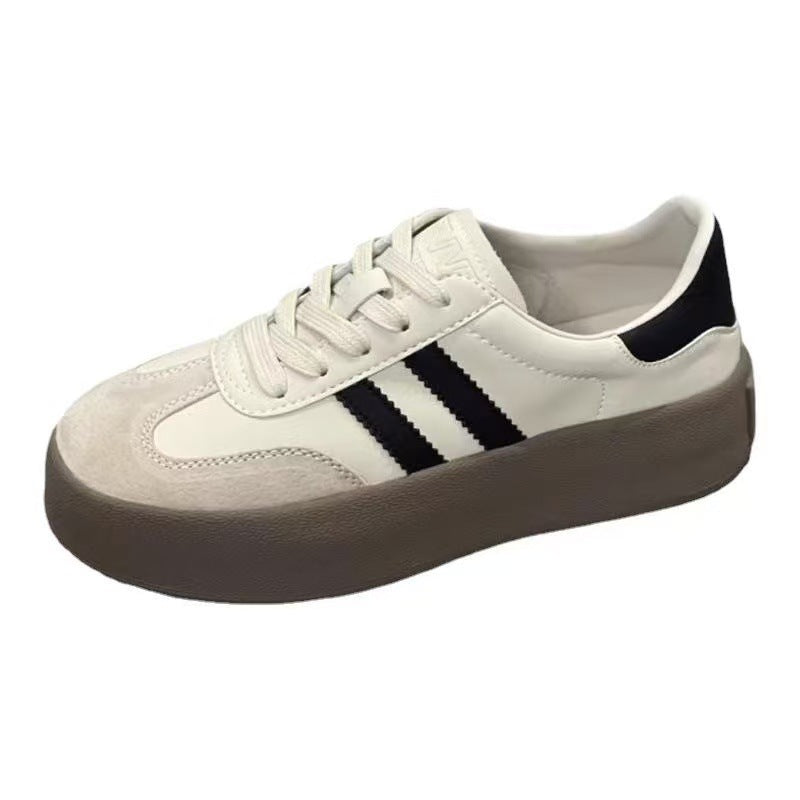 Damen Plateausneakers mit eleganter Oberflächenstruktur und rutschfester Sohle Echo Archiv