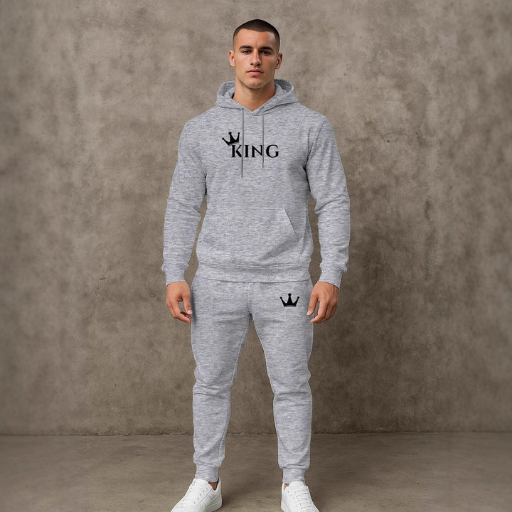 Herren hochwertiger Hoodie und Jogginghose Set Echoarchiv