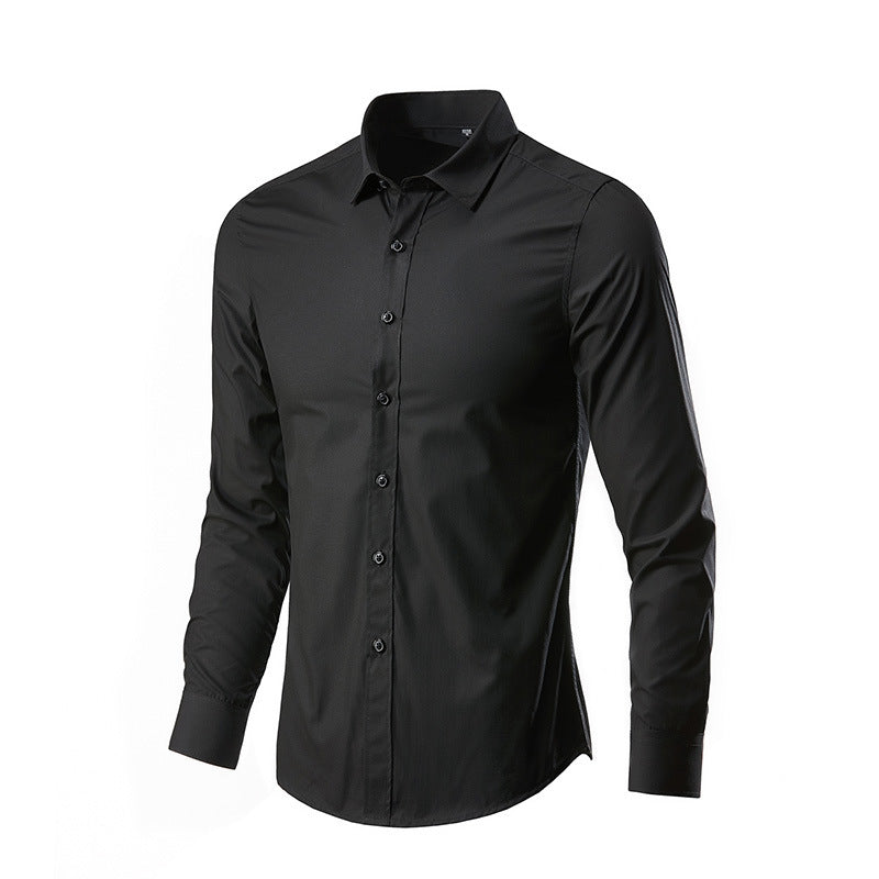 Herren nan Slim-Fit Businesshemd aus Stretch-Baumwollmix mit Kentkragen Echo Archiv