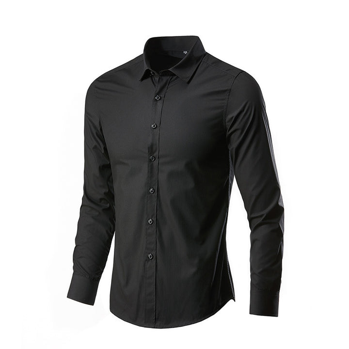 Herren nan Slim-Fit Businesshemd aus Stretch-Baumwollmix mit Kentkragen Echo Archiv
