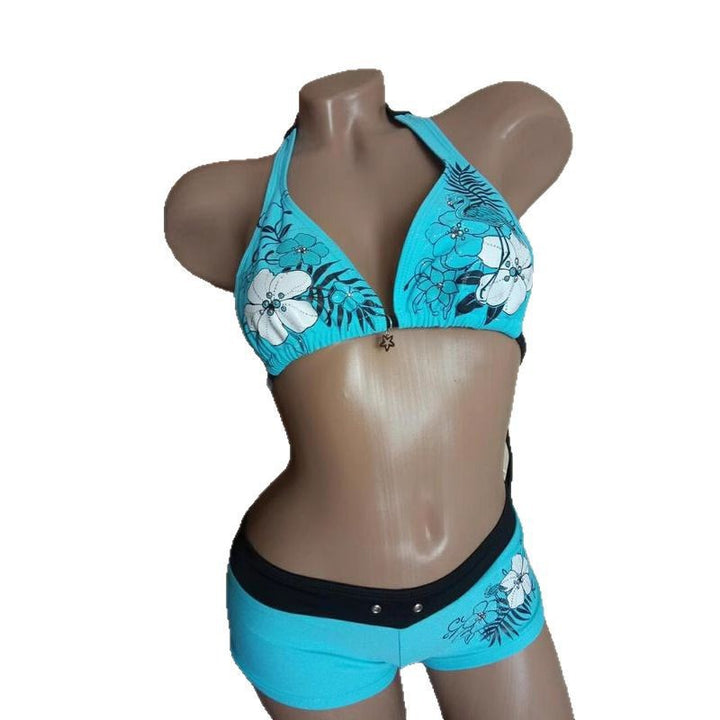 Damen-Bikini-Set mit floralem Design und verstellbaren Trägern Echo Archiv