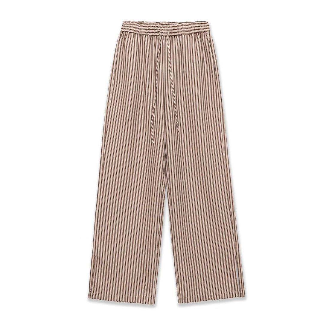 Damen Weite Culotte-Hose mit elastischem Bund und Streifenmuster Echo Archiv